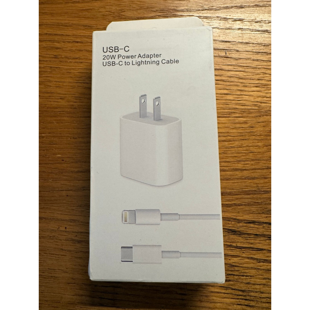 USB-C 20W Power Adapter USB-C to Lightning Cable - New in Box
